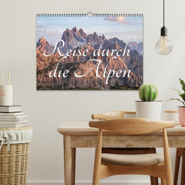 Bergpixel´s Reise durch die Alpen (CALVENDO Wandkalender 2024)
