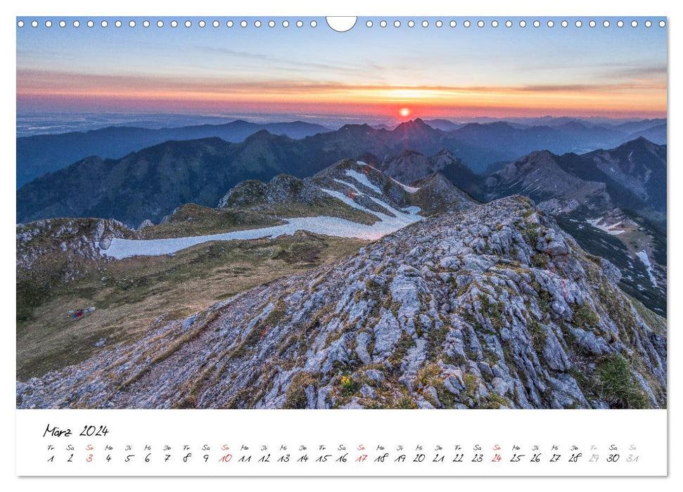 Bergpixel´s Reise durch die Alpen (CALVENDO Wandkalender 2024)