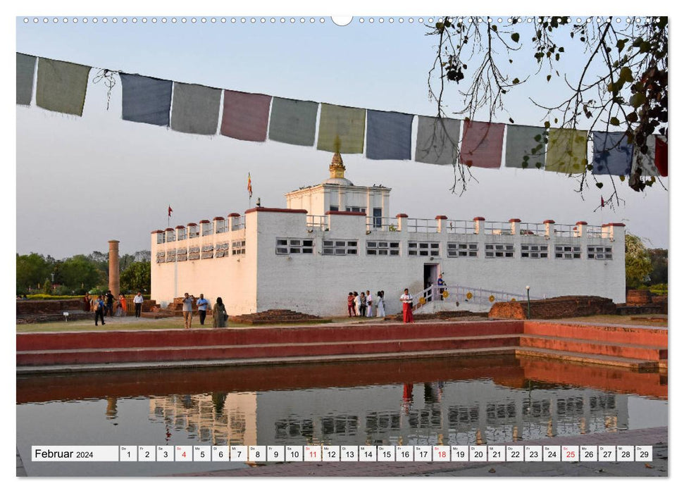 BUDDHISMUS in NEPAL, Klöster und Kultstätten (CALVENDO Premium Wandkalender 2024)