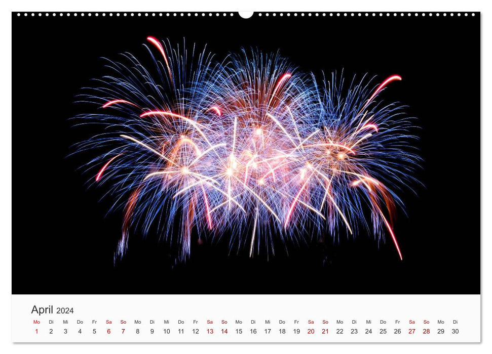 Feuerwerke - Kunstwerke am Himmel (CALVENDO Wandkalender 2024)