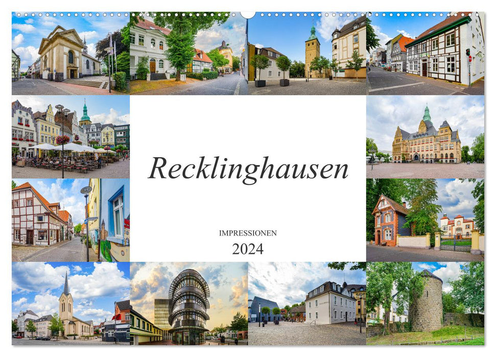 Recklinghausen Impressionen (CALVENDO Wandkalender 2024)