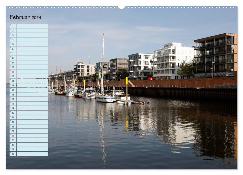 Bremen - Die Hansestadt an der Weser Geburtstagskalender (CALVENDO Wandkalender 2024)