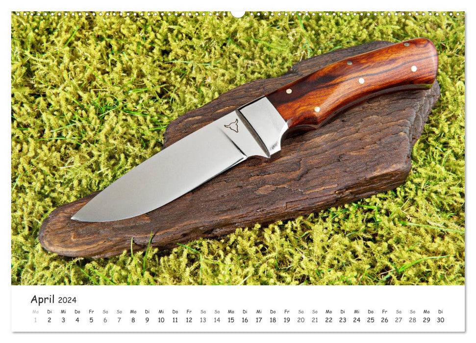 Handgefertigte Jagdmesser (CALVENDO Premium Wandkalender 2024)