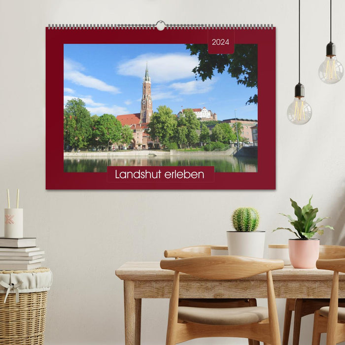 Landshut erleben (CALVENDO Wandkalender 2024)