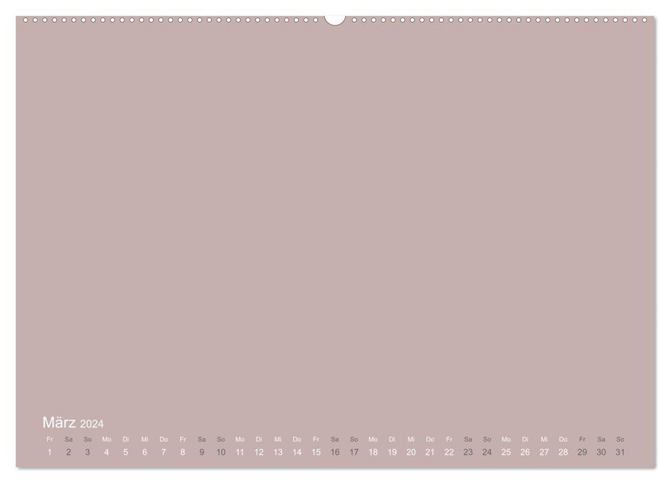 DIY Bastel-Kalender -Erdige Pastell Farben- Zum Selbstgestalten (CALVENDO Premium Wandkalender 2024)