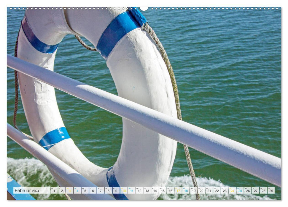 Vom Schiff aus gesehen - Mit dem Dampfer auf dem Ammersee (CALVENDO Premium Wandkalender 2024)