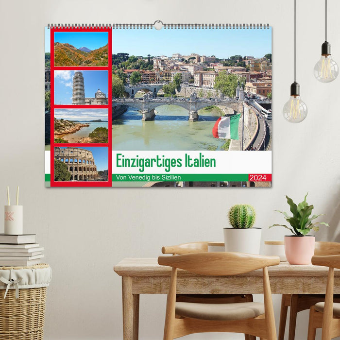 Einzigartiges Italien (CALVENDO Wandkalender 2024)