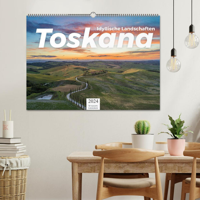 Toskana - idyllische Landschaft (CALVENDO Wandkalender 2024)