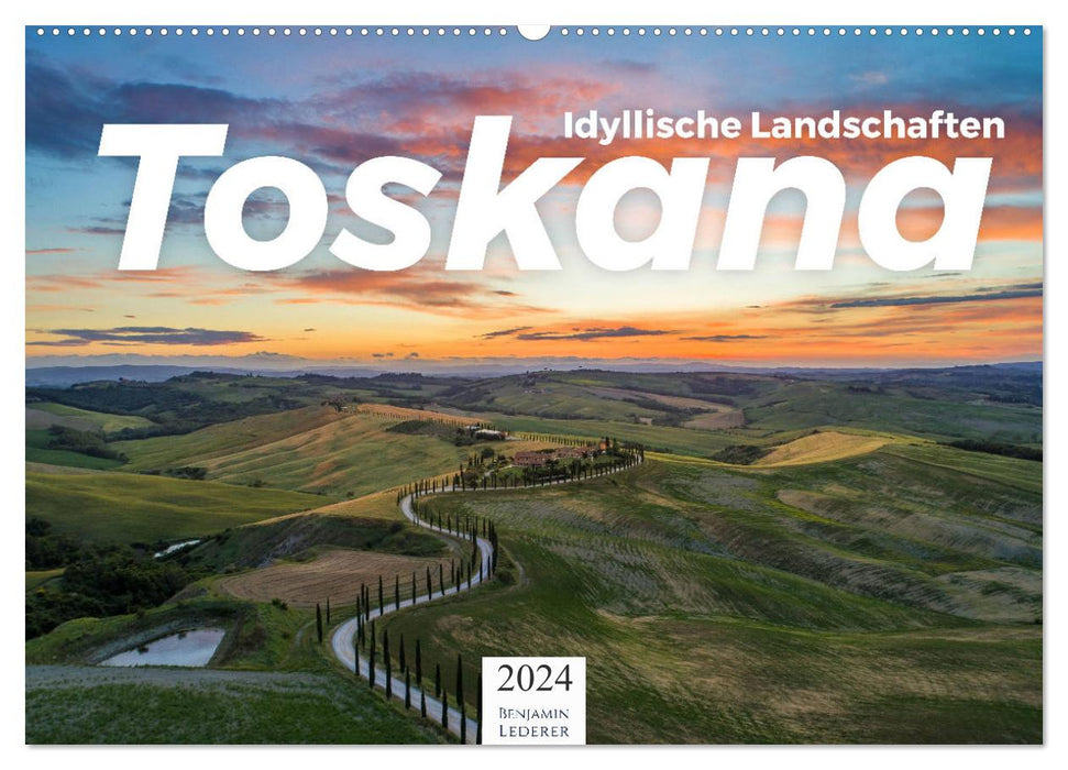 Tuscany - idyllic landscape (CALVENDO wall calendar 2024) 