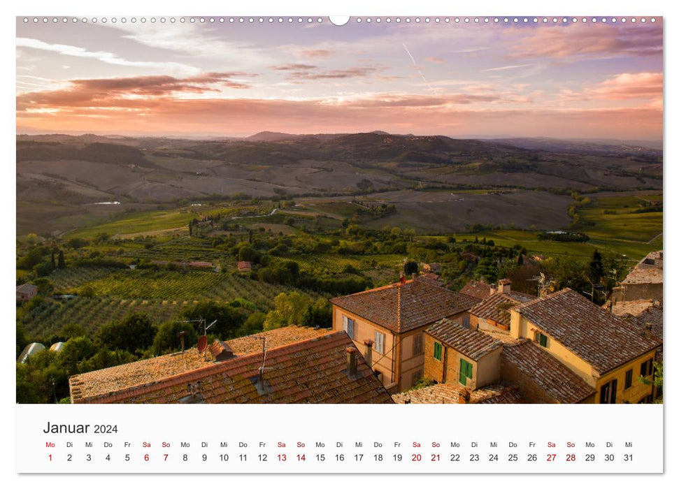 Tuscany - idyllic landscape (CALVENDO wall calendar 2024) 