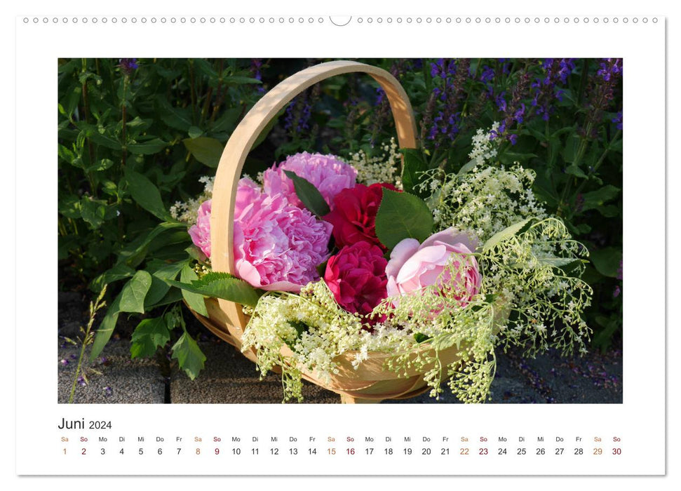 Blumen, Blüten, Dekoliebe (CALVENDO Premium Wandkalender 2024)