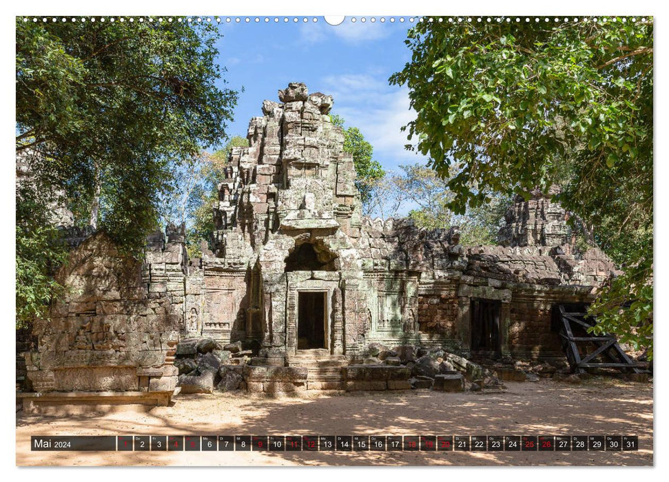Angkor - Die Tempel der Khmer (CALVENDO Premium Wandkalender 2024)