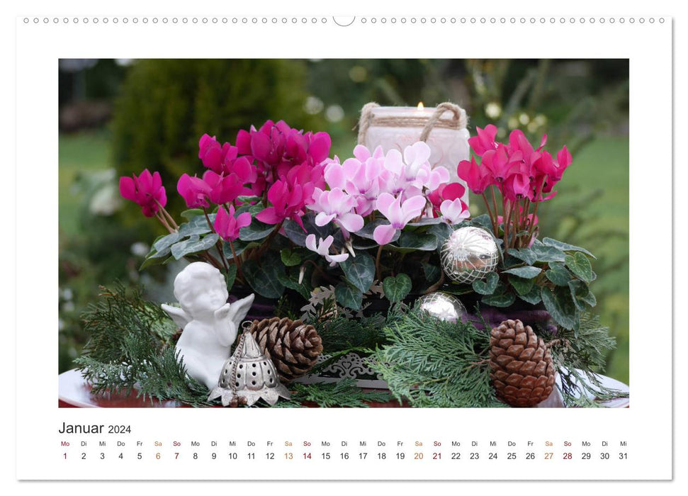 Flowers, blossoms, decorative love (CALVENDO wall calendar 2024) 