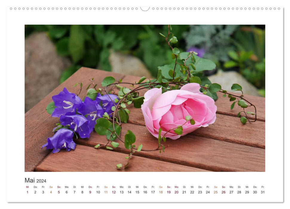 Flowers, blossoms, decorative love (CALVENDO wall calendar 2024) 
