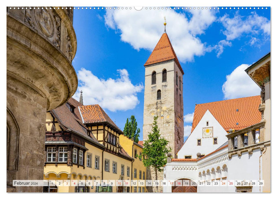 Regensburg Stadtansichten (CALVENDO Premium Wandkalender 2024)