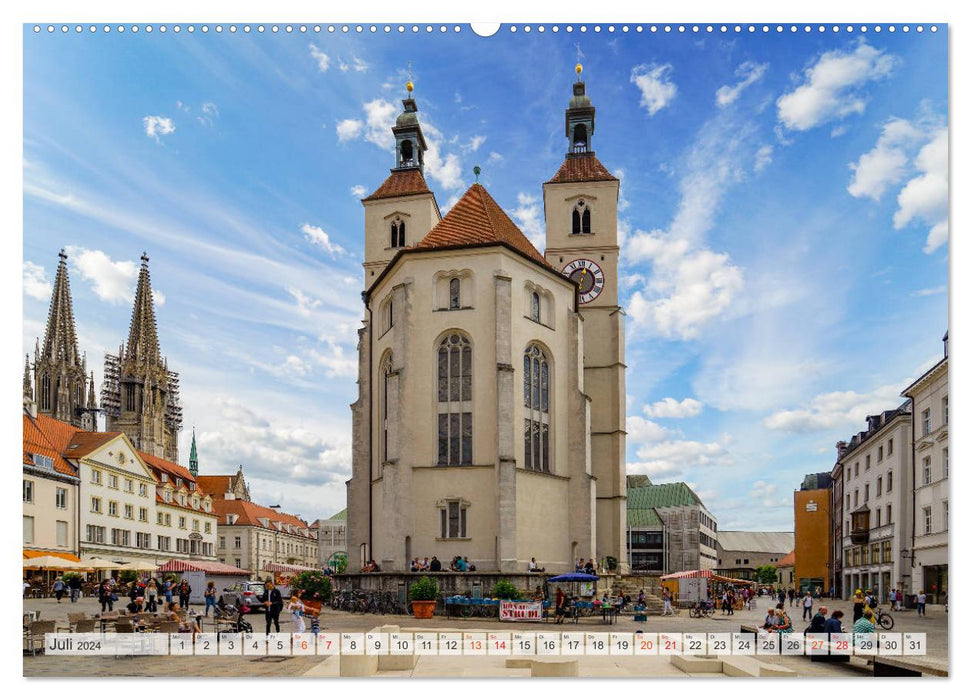 Regensburg Stadtansichten (CALVENDO Premium Wandkalender 2024)