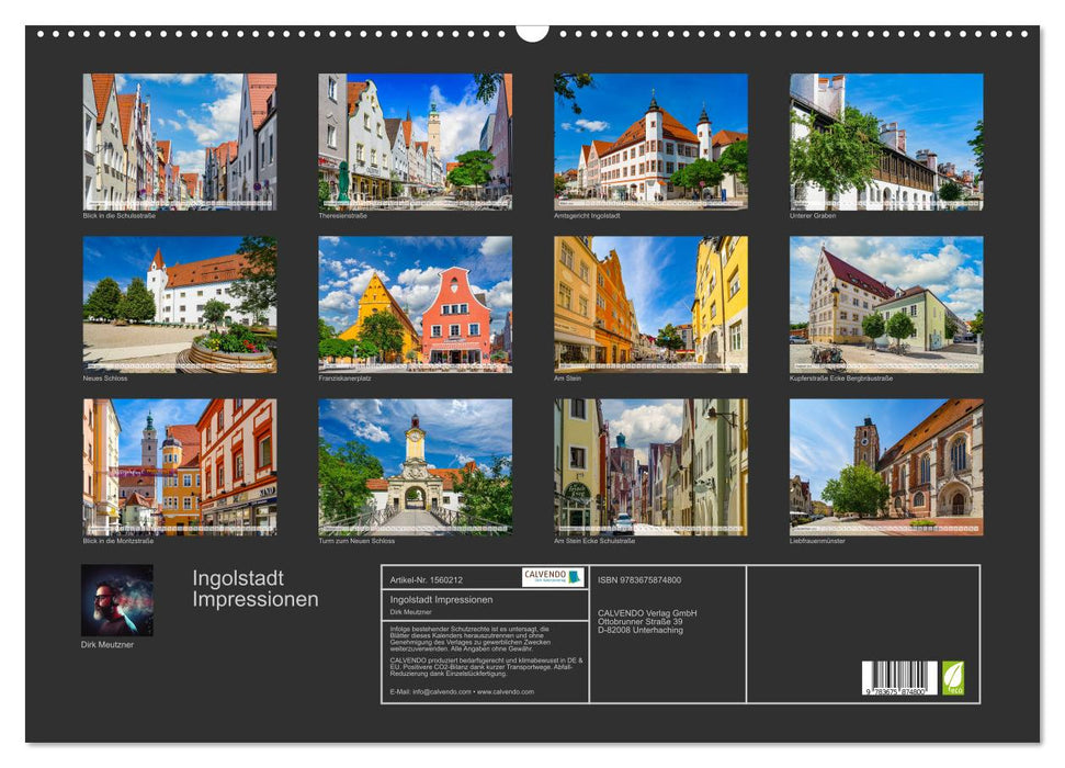 Ingolstadt Impressionen (CALVENDO Wandkalender 2024)