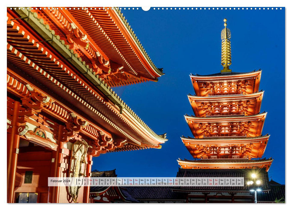 Japan - Land of the Rising Sun (CALVENDO Premium Wall Calendar 2024) 