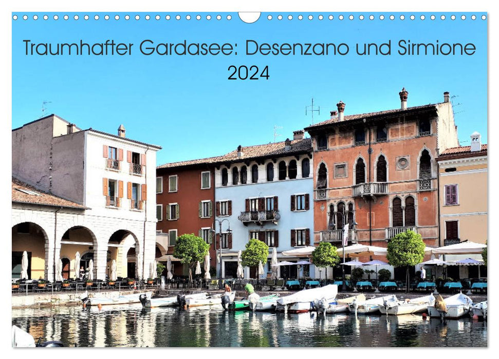 Traumhafter Gardasee: Desenzano und Sirmione (CALVENDO Wandkalender 2024)