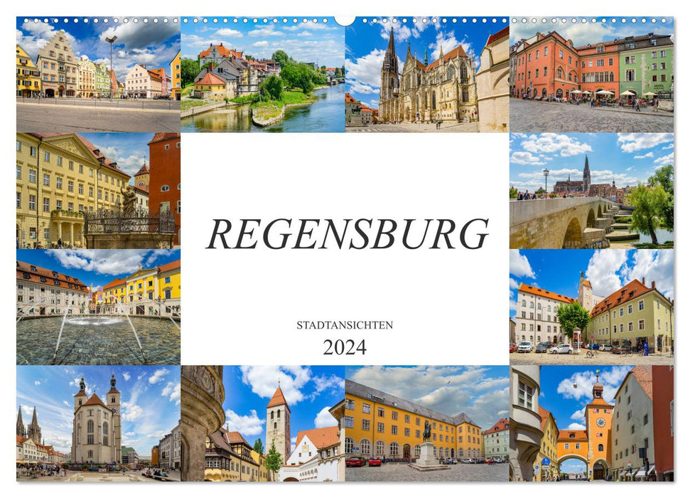 Regensburg city views (CALVENDO wall calendar 2024) 
