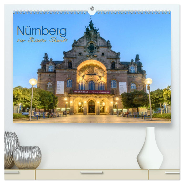 Nürnberg zur Blauen Stunde (CALVENDO Premium Wandkalender 2024)