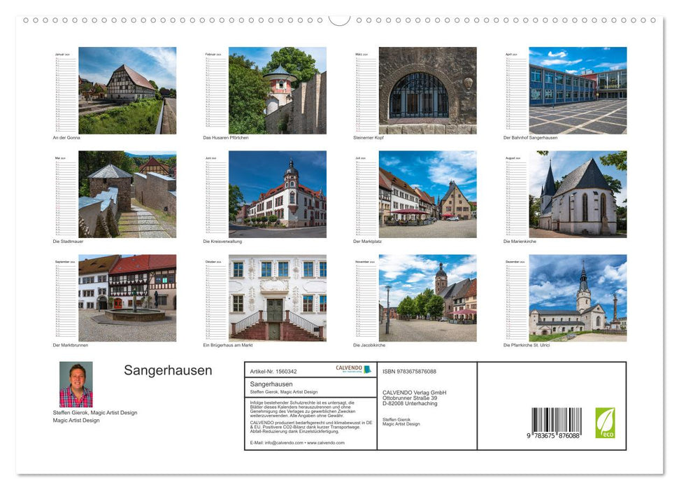 Sangerhausen (CALVENDO Premium Wandkalender 2024)