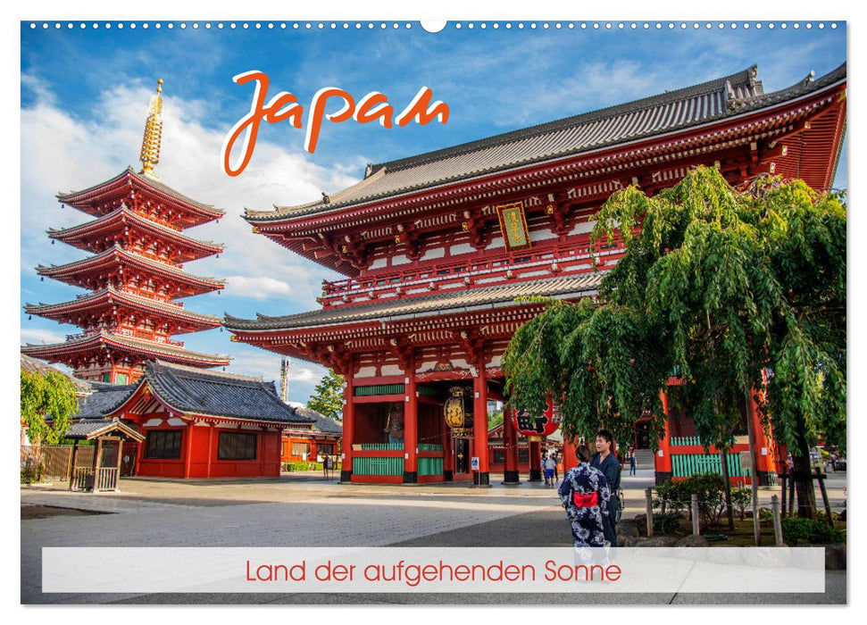 Japan - Land of the Rising Sun (CALVENDO Wall Calendar 2024) 