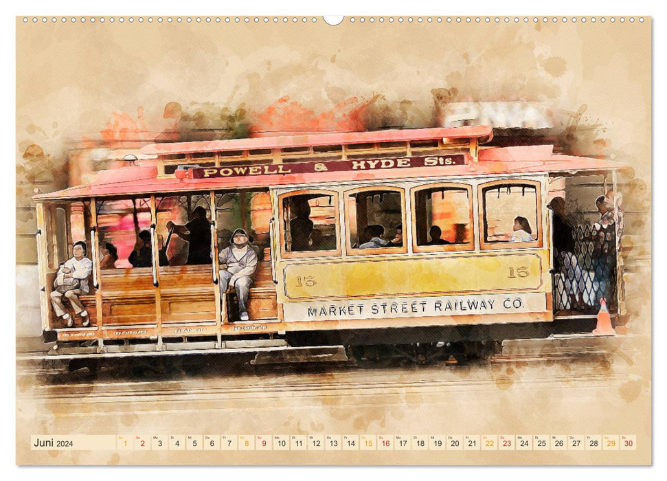 Tram - fascination on wheels (CALVENDO wall calendar 2024) 