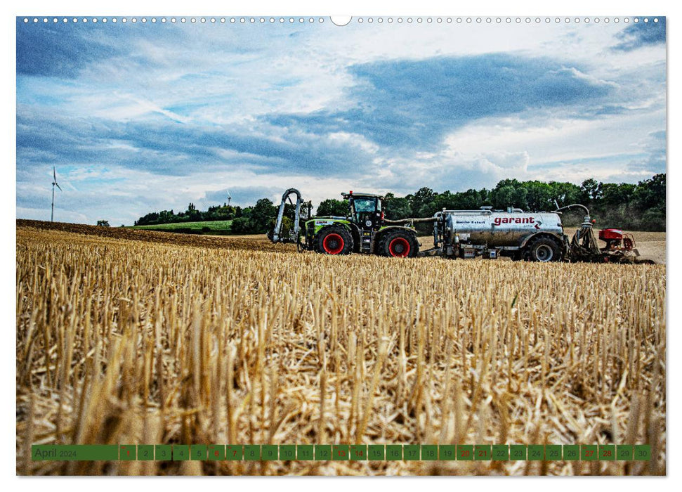 Agriculture - Manure spreading (CALVENDO Premium Wall Calendar 2024) 