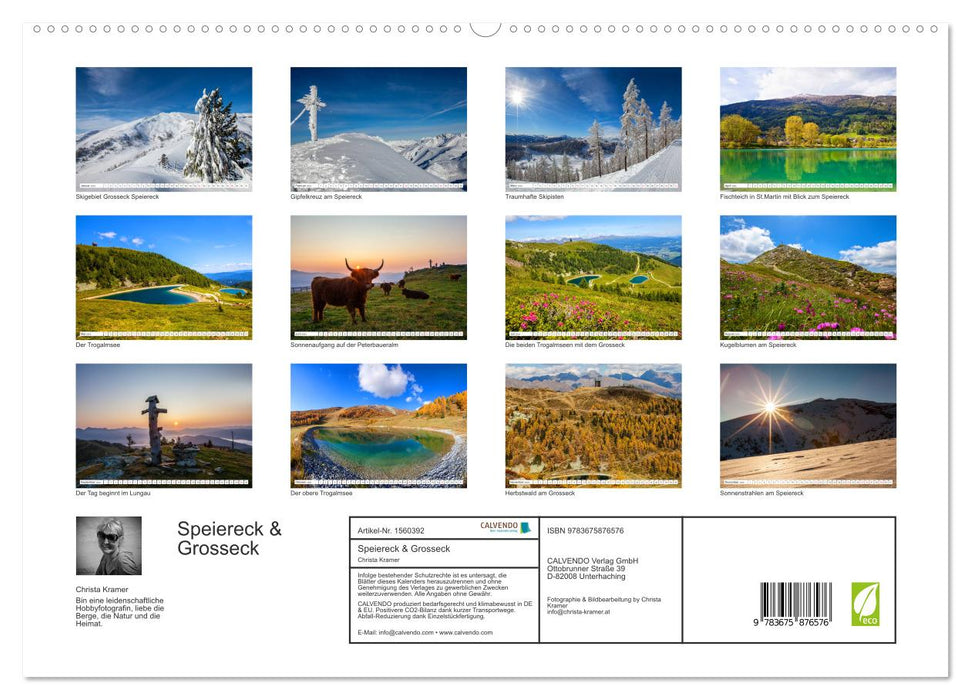 Speiereck &amp; Grosseck (CALVENDO Premium Wall Calendar 2024) 