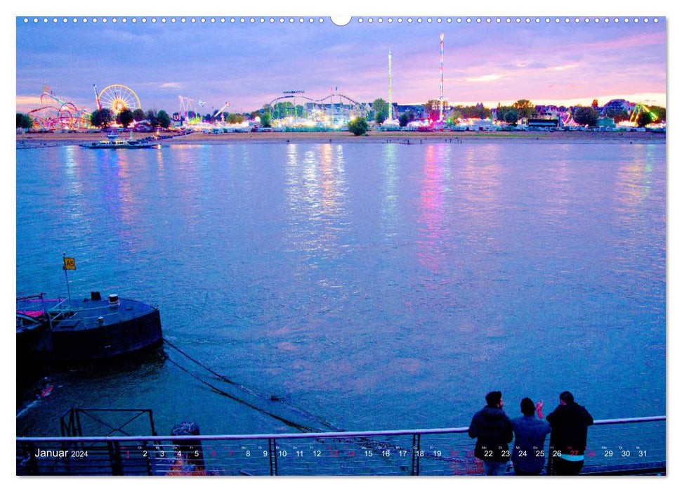 Rhine fair in Düsseldorf (CALVENDO wall calendar 2024) 