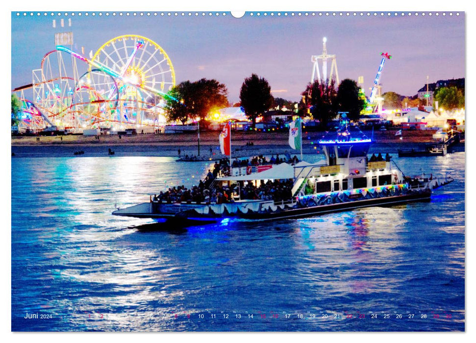 Rhine fair in Düsseldorf (CALVENDO wall calendar 2024) 