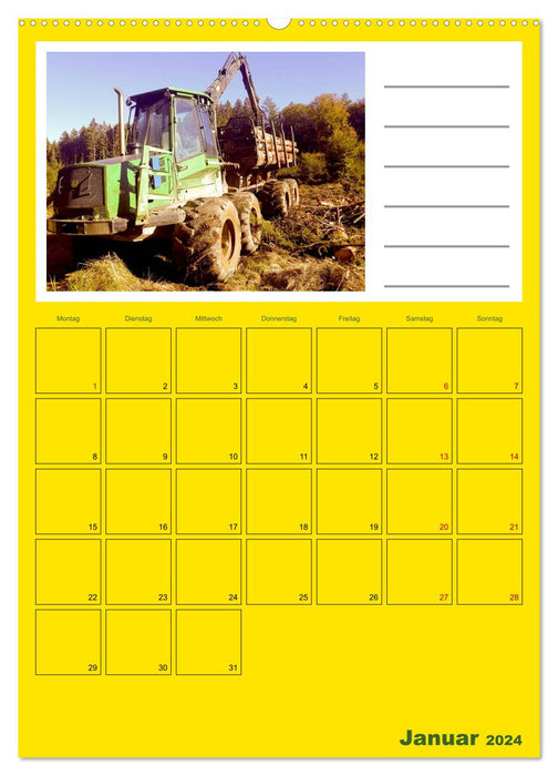 FORWARDER Rückezug im Einsatz (CALVENDO Premium Wandkalender 2024)