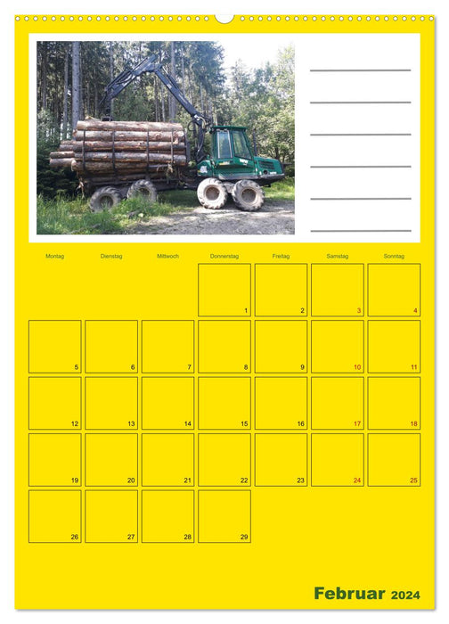 FORWARDER Rückezug im Einsatz (CALVENDO Premium Wandkalender 2024)