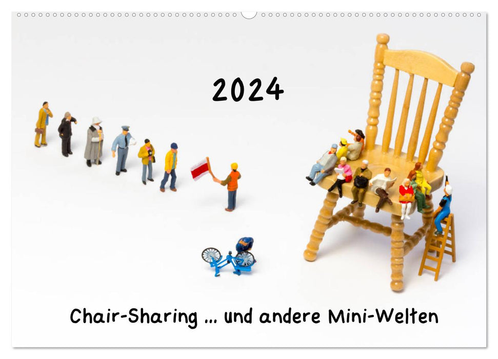 Chair sharing ... and other mini worlds (CALVENDO wall calendar 2024) 