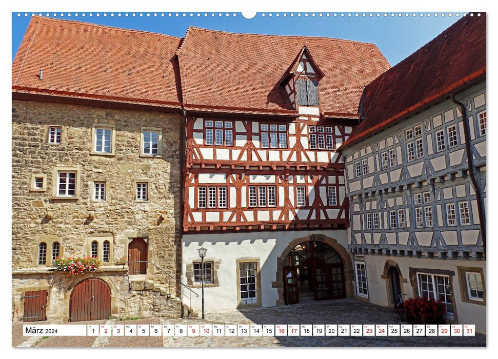Bad Wimpfen - Altstadtperle am Neckar (CALVENDO Premium Wandkalender 2024)