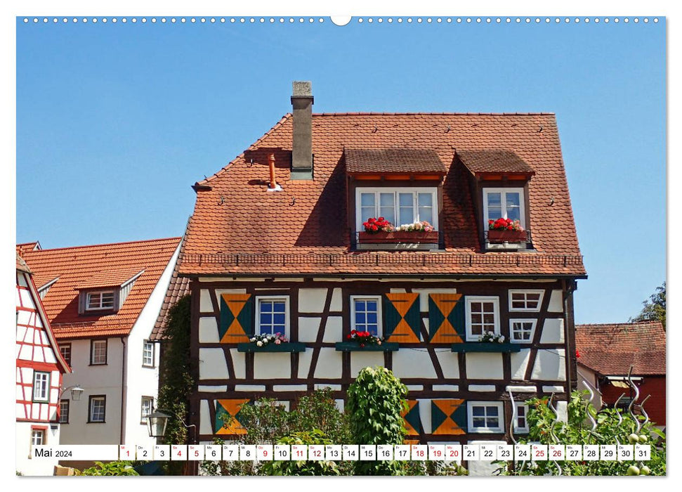 Bad Wimpfen - Old Town Pearl on the Neckar (CALVENDO Premium Wall Calendar 2024) 