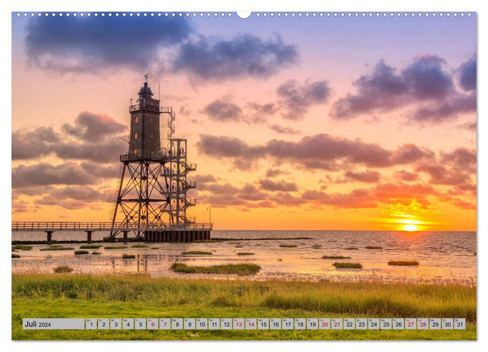 Leuchttürme - Wächter der Küsten (CALVENDO Premium Wandkalender 2024)