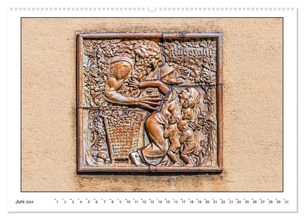 Fassadenkunst im Roten Wien (CALVENDO Premium Wandkalender 2024)