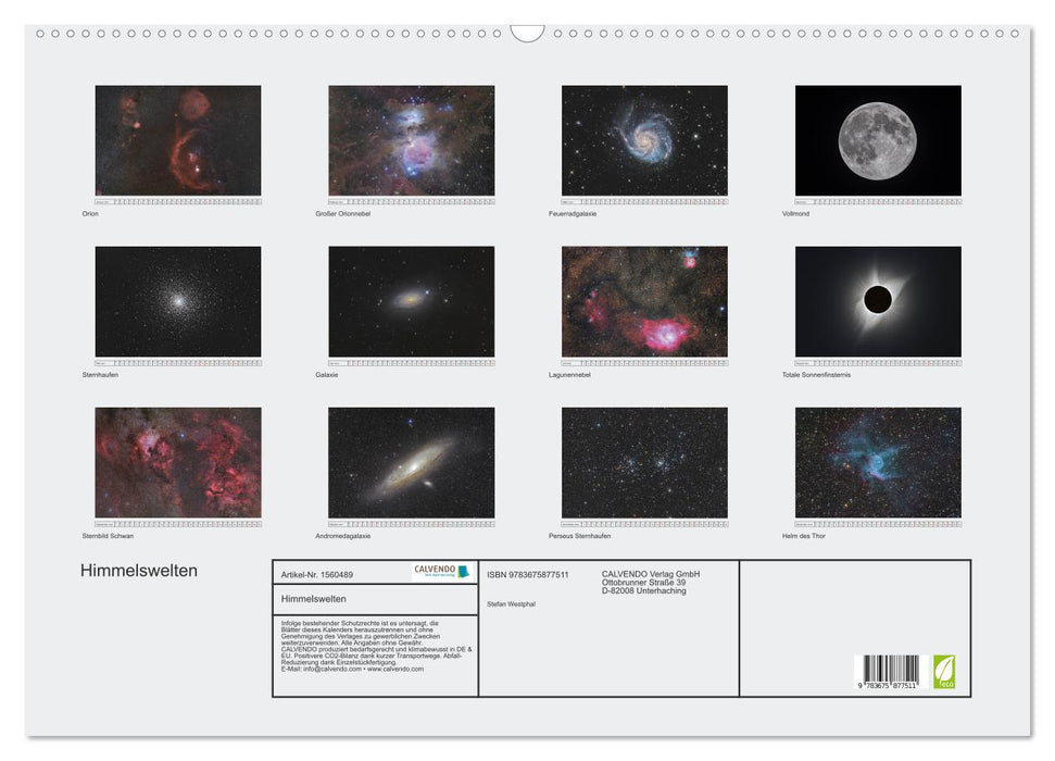 Celestial worlds (CALVENDO wall calendar 2024) 