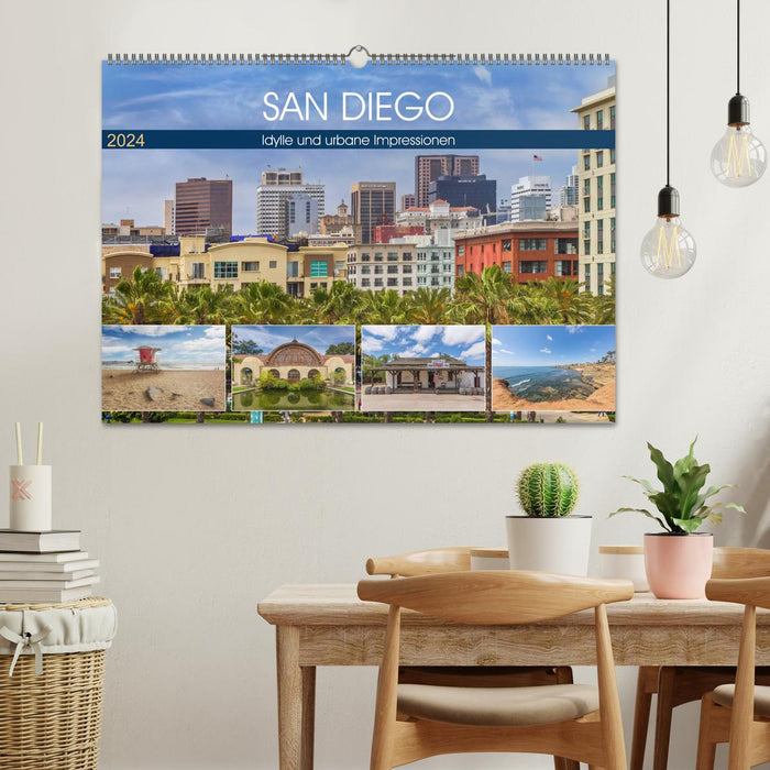 SAN DIEGO Idylle und urbane Impressionen (CALVENDO Wandkalender 2024)