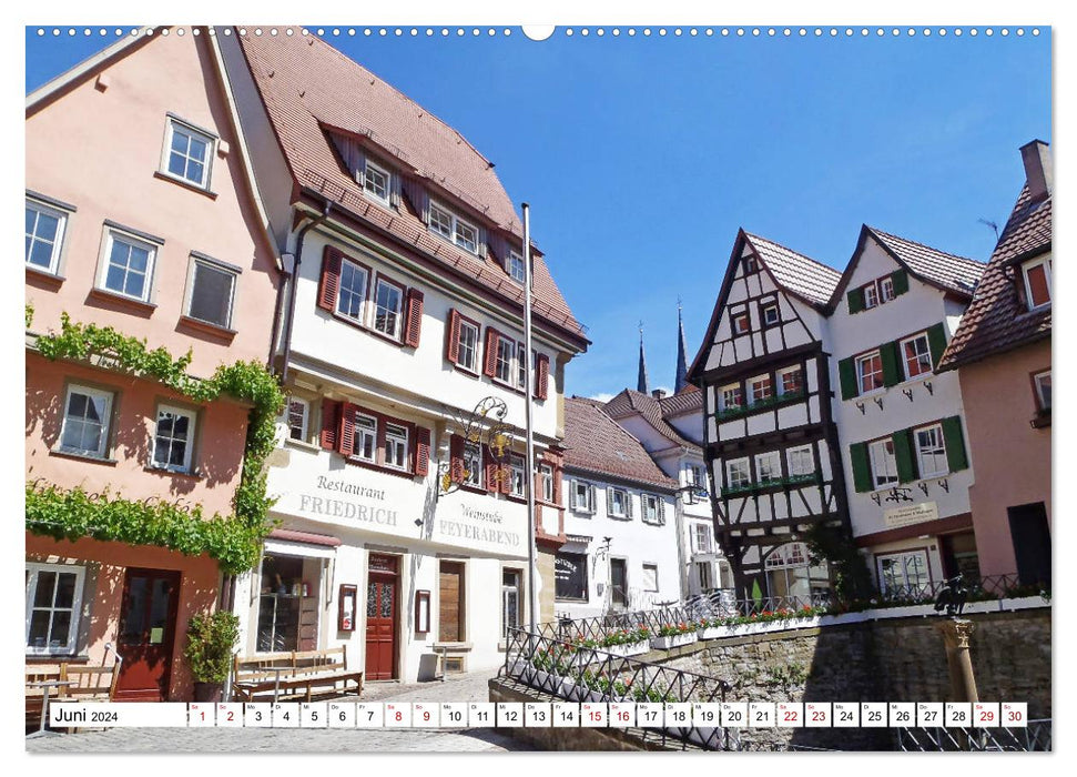 Bad Wimpfen - Altstadtperle am Neckar (CALVENDO Wandkalender 2024)