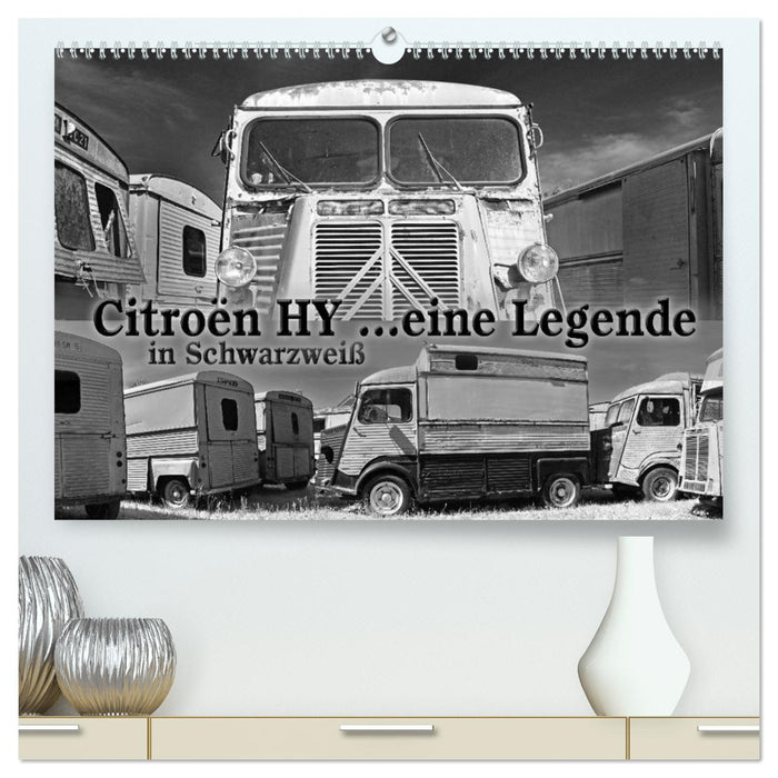 Citroën HY une légende en noir et blanc (Calendrier mural CALVENDO Premium 2024) 