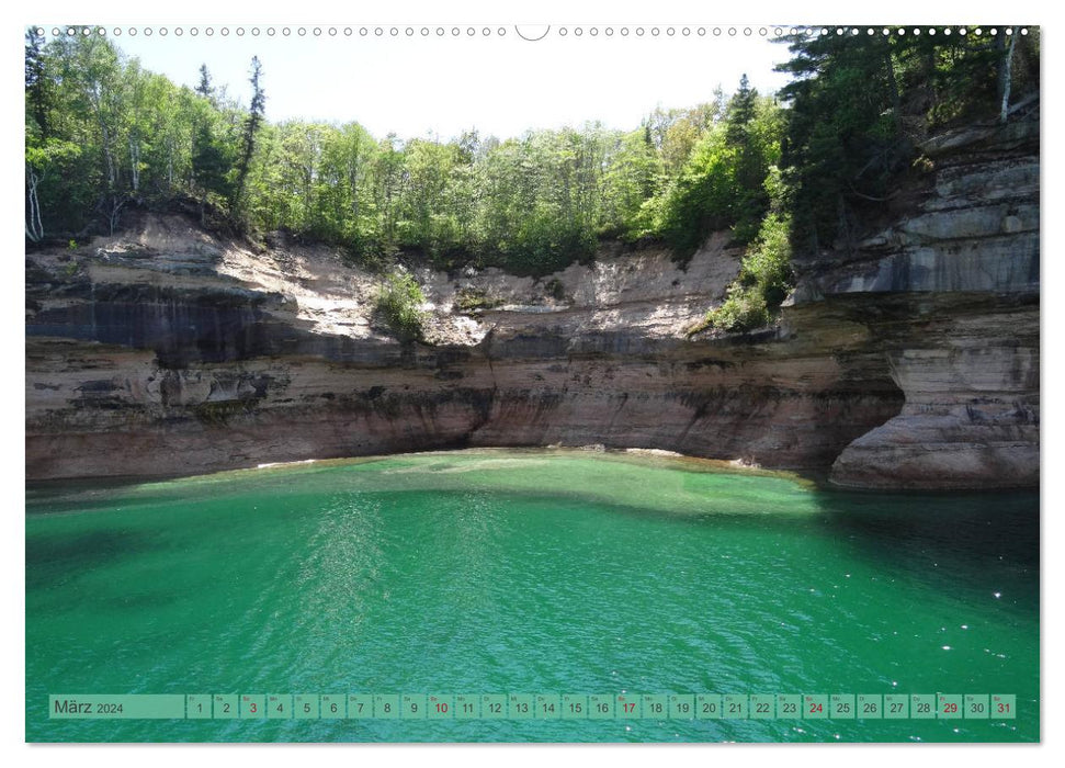 Lake Superior & Lake Michigan (CALVENDO Premium Wandkalender 2024)