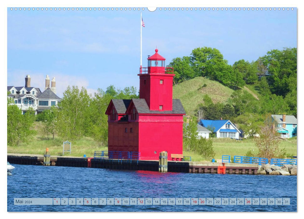Lake Superior & Lake Michigan (CALVENDO Premium Wandkalender 2024)