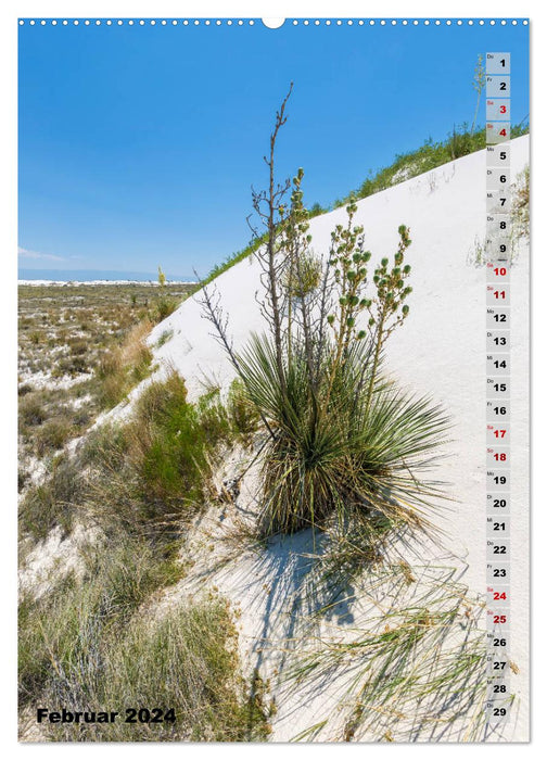 WHITE SANDS NATIONAL MONUMENT desert impressions (CALVENDO wall calendar 2024) 