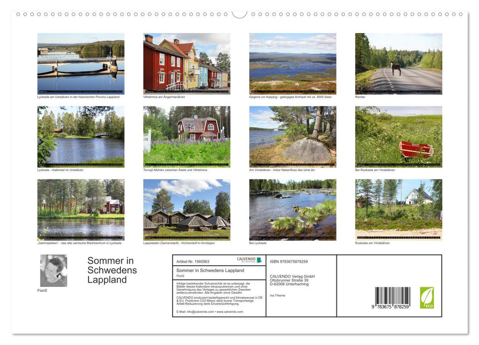 Sommer in Schwedens Lappland (CALVENDO Premium Wandkalender 2024)