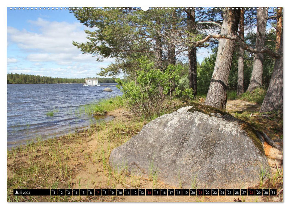 L'été en Laponie suédoise (Calvendo Premium Wall Calendar 2024) 