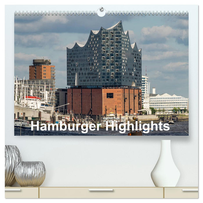 Hamburger Highlights (CALVENDO Premium Wandkalender 2024)