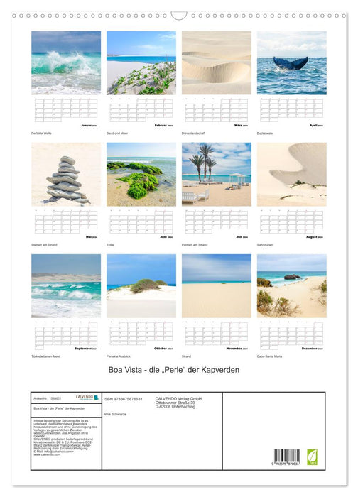 Boa Vista - die „Perle“ der Kapverden (CALVENDO Wandkalender 2024)